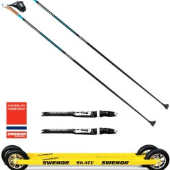 Swenor Essential Rollerski Bundle - Skate Pilot/SNS