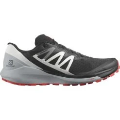 Salomon Men's Sense Ride 4 Black Pearl Blue Poppy Red