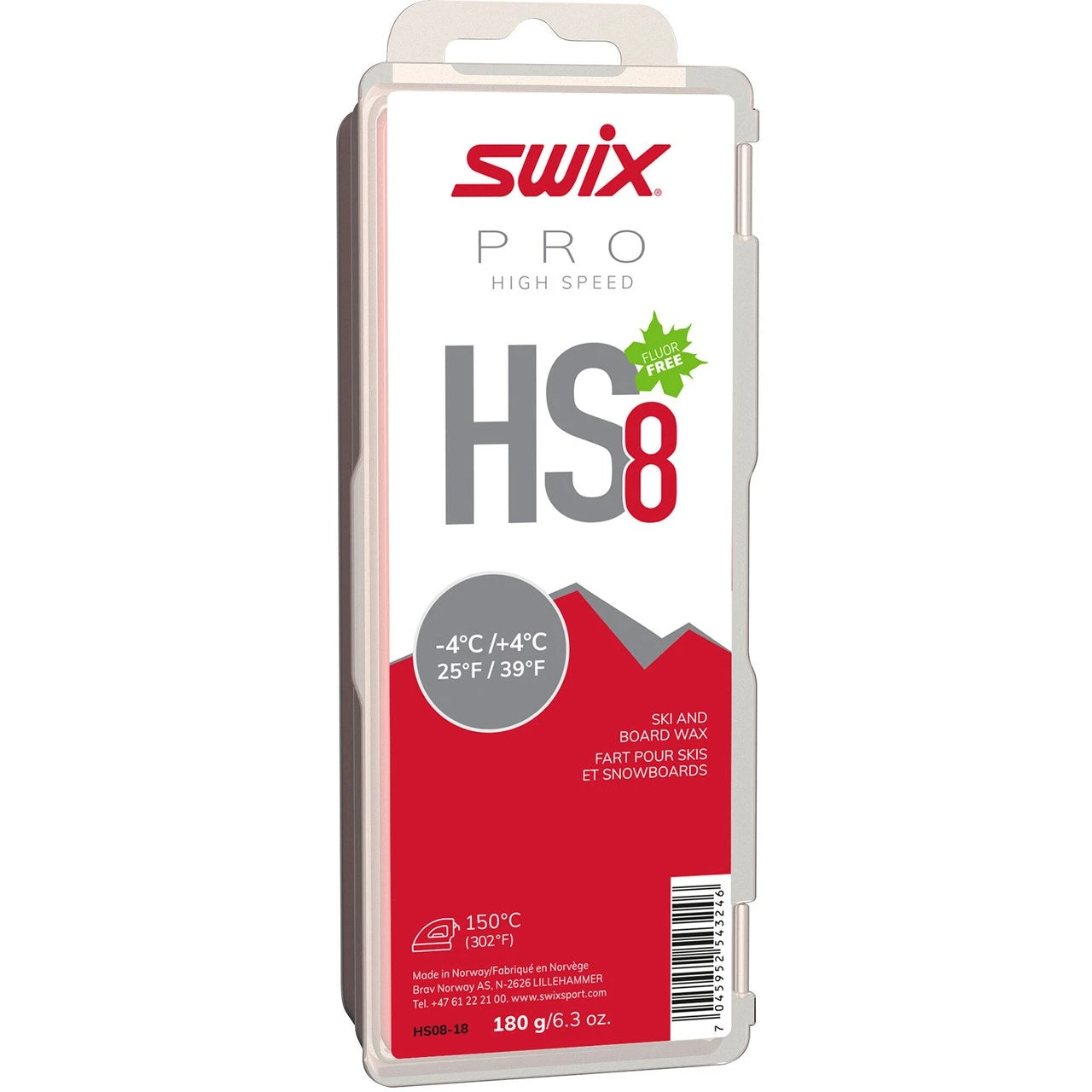 Swix HS8 Red, -4°C/+4°C, 180g