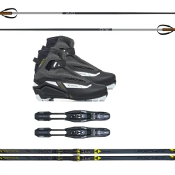 Fischer Women's Superlite Waxless Classic Ski Package
